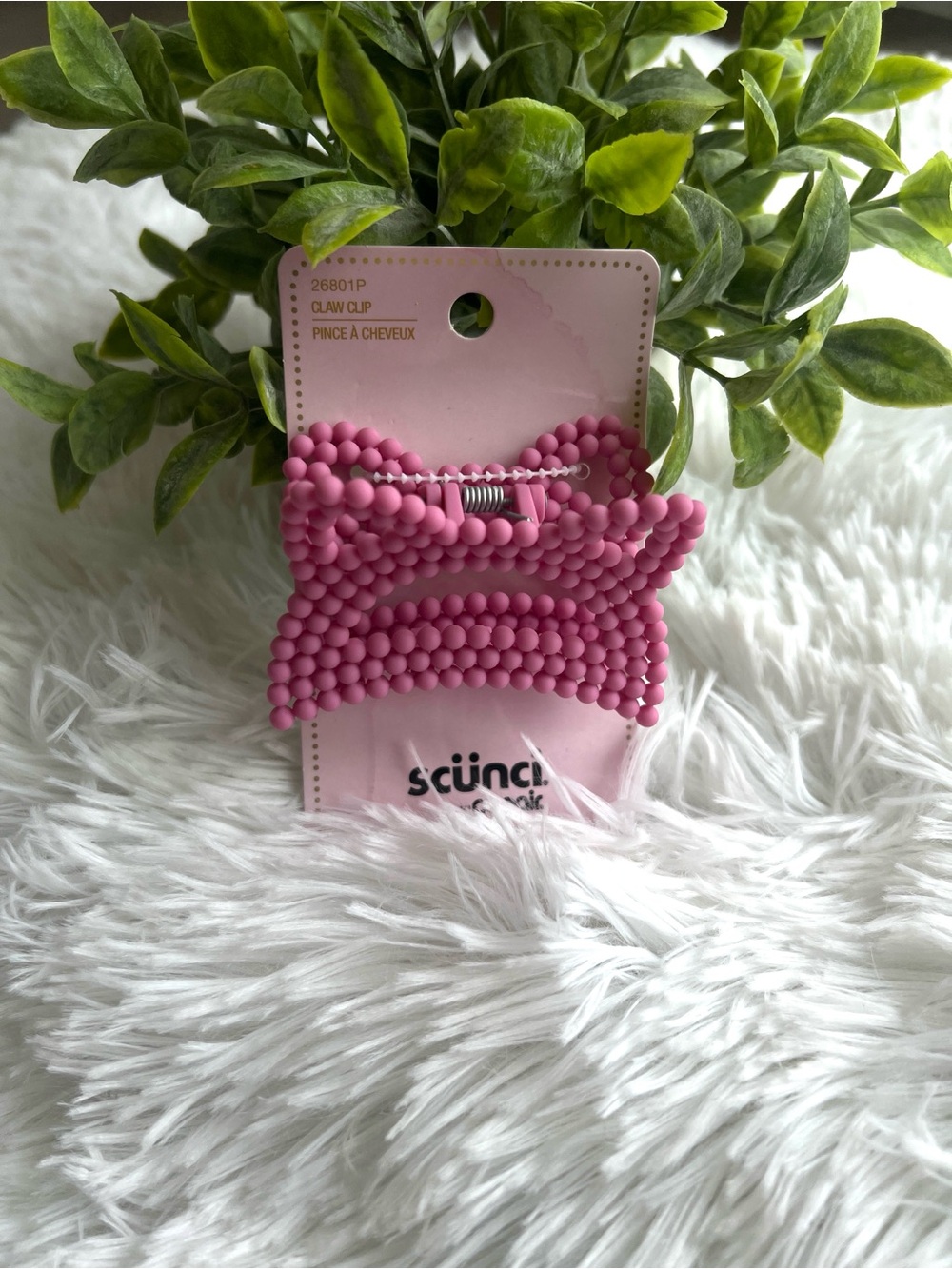 Scunci Conair Hair Accessories Brand Claw Clip Pink Adorable Cat Ears 3 In
